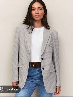 JG Hook Checked Blazer Jacket
